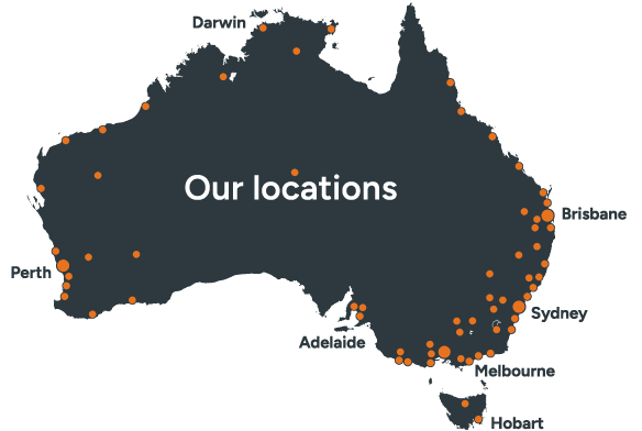 Locations across all of Australia